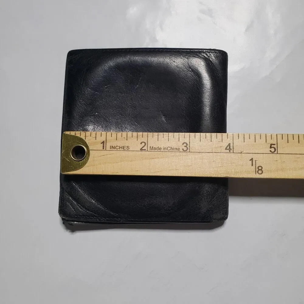 Tumi Nassau Double Billfold Leather Wallet - Black